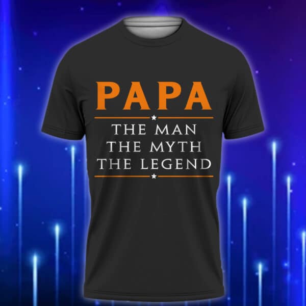 Funny_Papa_Shirt_The_Man_The_Myth_The_Legend_T-Shirt_for_Cool_Grandfathers_Black