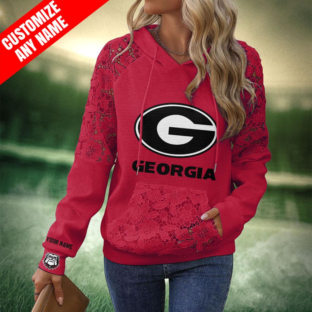 Georgia Bulldogs Women Lace Hoodie